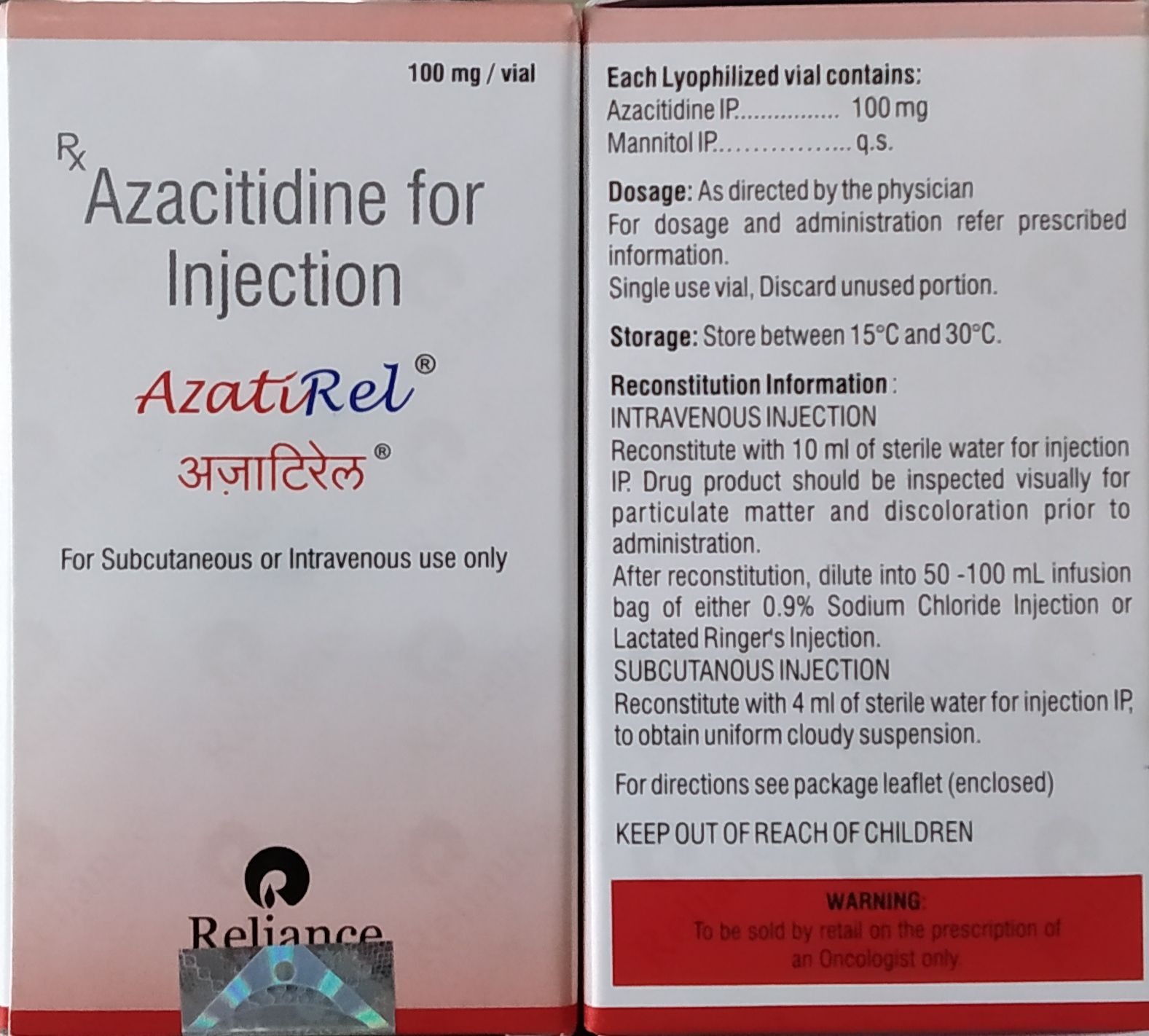 Azatirel Injection