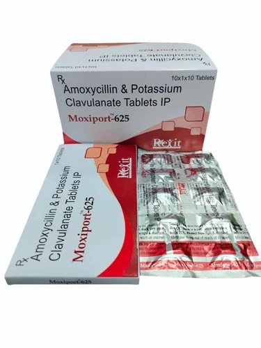 Moxiport-625, Amoxicillin & Potassium Clavulanate Tablets IP